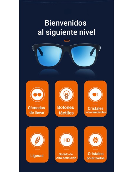 Lednova Gafas Inteligentes Bluetooth